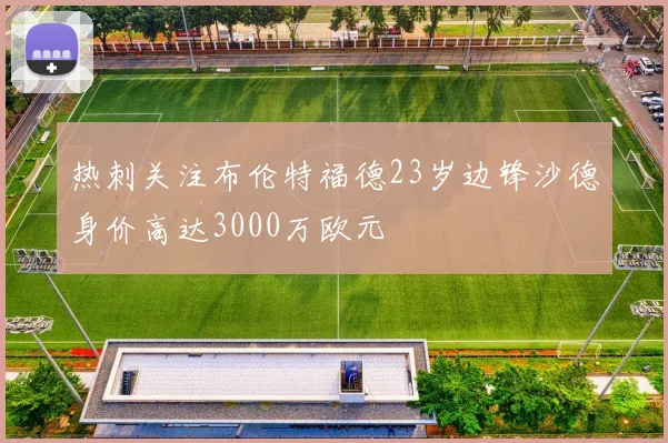 热刺关注布伦特福德23岁边锋沙德身价高达3000万欧元